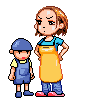 小孩被打pp，打人表情包，beat someone gif