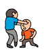 打人打架，扁人表情包，fight gif